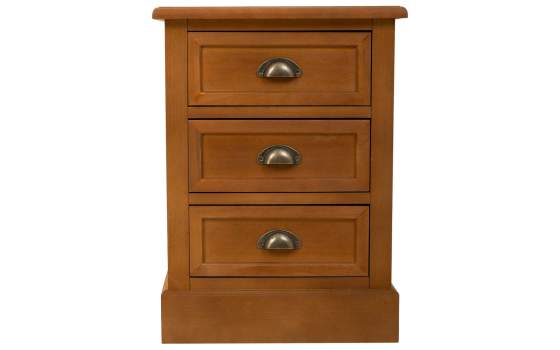 Mesita de Noche con 3 Cajones Colonial Actual Serie Areast Mesita de Noche con 3 Cajones Colonial Actual Serie Areast