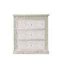 Mesita Noche 3 Cajones Madera Tallada Blanco Decape Edasta Mesita Noche 3 Cajones Madera Tallada Blanco Decape Edasta