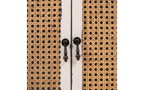 Mesita Noche Blanca Rustica 2 Puertas Serie Alika Mesita Noche Blanca Rustica 2 Puertas Serie Alika