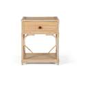 Mesita Noche Caña de Junco Natural Moderna 1 Cajon Talian Mesita Noche Caña de Junco Natural Moderna 1 Cajon Talian