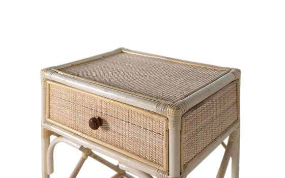 Mesita Noche Caña de Junco Natural Moderna 1 Cajon Talian Mesita Noche Caña de Junco Natural Moderna 1 Cajon Talian