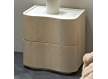 Mesita Noche Moderna 2 Cajones Madera Mango y Marmol Ishat Mesita Noche Moderna 2 Cajones Madera Mango y Marmol Ishat