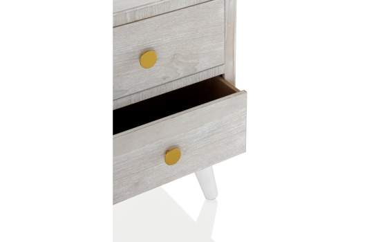 Mesita Noche Moderna 3 Cajones Color Blanco Decape Abrezo Mesita Noche Moderna 3 Cajones Color Blanco Decape Abrezo