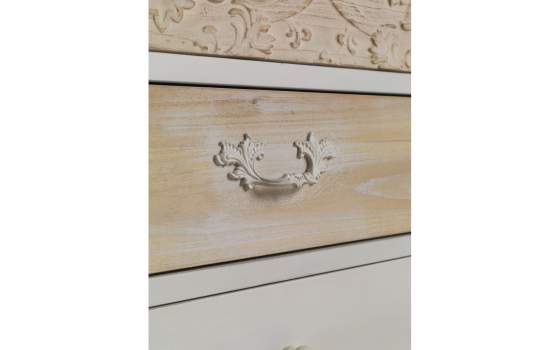 Mesita Noche Tallada Decape Blanco Rustico Serie Astrans Mesita Noche Tallada Decape Blanco Rustico Serie Astrans