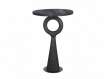 Mesita Rustica Redonda Madera Natural Negra Serie Arogue Mesita Rustica Redonda Madera Natural Negra Serie Arogue