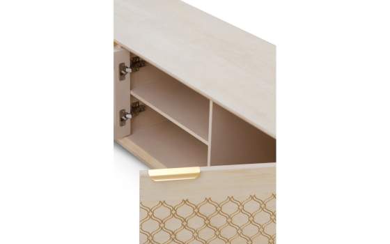 Mueble Bajo TV 3 Puertas Roble Marfil Oro Serie Adresas Mueble Bajo TV 3 Puertas Roble Marfil Oro Serie Adresas