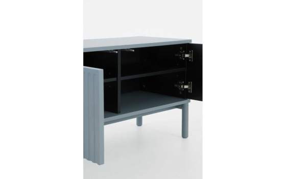 Mueble Bajo TV Moderno 4 Puertas Color Azul Serie Axally Mueble Bajo TV Moderno 4 Puertas Color Azul Serie Axally