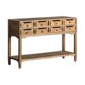 Mueble Recibidor Rustico 8 Cajones Serie Rural Mueble Recibidor Rustico 8 Cajones Serie Rural
