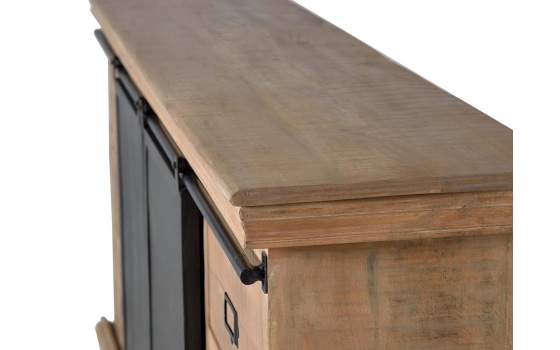 Mueble TV 4 Cajones 2 Puertas Correderas Industrial Darkon Mueble TV 4 Cajones 2 Puertas Correderas Industrial Darkon