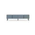 Mueble TV 4 Puertas Lisas Color Azul Paloma Serie Axally Mueble TV 4 Puertas Lisas Color Azul Paloma Serie Axally
