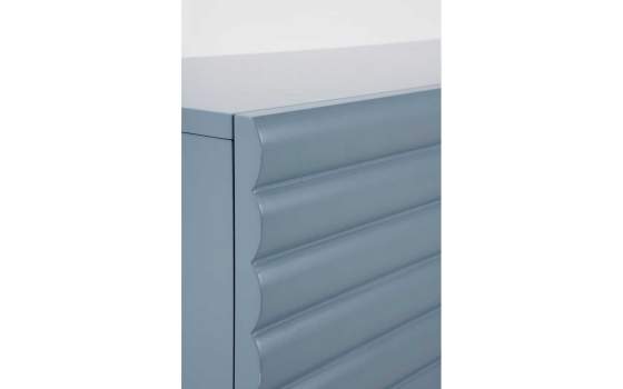 Mueble TV Moderno 3 Puertas Onduladas Color Azul Axally Mueble TV Moderno 3 Puertas Onduladas Color Azul Axally