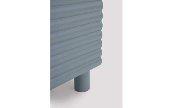 Mueble TV Moderno 3 Puertas Onduladas Color Azul Axally Mueble TV Moderno 3 Puertas Onduladas Color Azul Axally