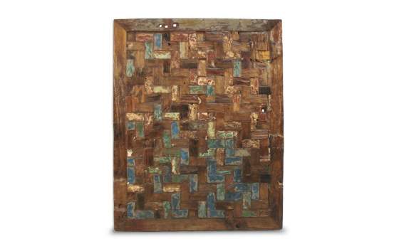 Panel Decoracion Trozos de Madera Reciclada Serie Artsas Panel Decoracion Trozos de Madera Reciclada Serie Artsas