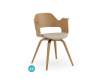 Set 2 Sillones Comedor Actuales Madera y Cojin Serie Aldegati Set 2 Sillones Comedor Actuales Madera y Cojin Serie Aldegati