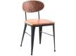 Silla Chapa de Acero Curvo con Respaldo y Asiento Madera Ahujar Silla Chapa de Acero Curvo con Respaldo y Asiento Madera Ahujar