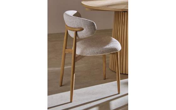 Silla Comedor Diseño Actual Tapizada Beige Serie Astarloa Silla Comedor Diseño Actual Tapizada Beige Serie Astarloa