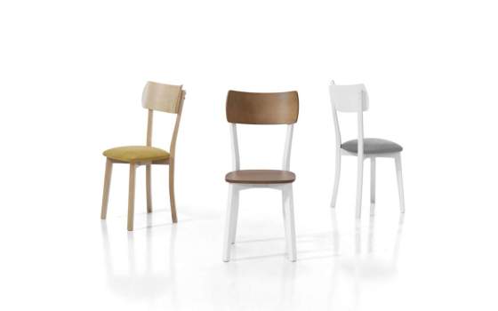 Silla Comedor Diseño Tapizda Madera de Haya Serie Yara Silla Comedor Diseño Tapizda Madera de Haya Serie Yara