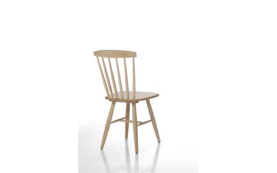 Silla Comedor Moderna Madera de Haya Maciza Serie Palillos Silla Comedor Moderna Madera de Haya Maciza Serie Palillos