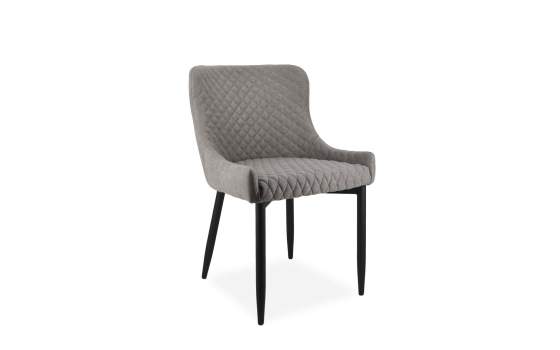 Silla Comedor Moderna Tapizada Rombos Gris Serie Melissa Silla Comedor Moderna Tapizada Rombos Gris Serie Melissa