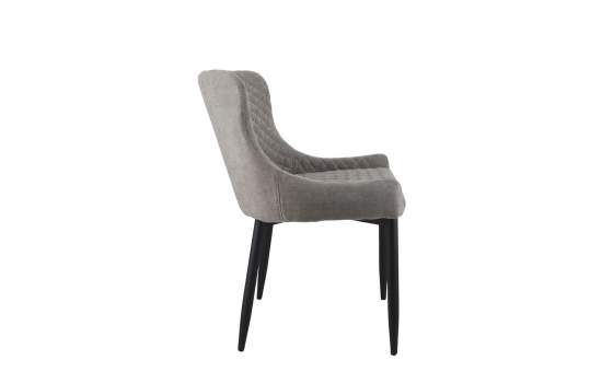 Silla Comedor Moderna Tapizada Rombos Gris Serie Melissa Silla Comedor Moderna Tapizada Rombos Gris Serie Melissa