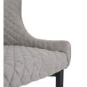 Silla Comedor Moderna Tapizada Rombos Gris Serie Melissa Silla Comedor Moderna Tapizada Rombos Gris Serie Melissa