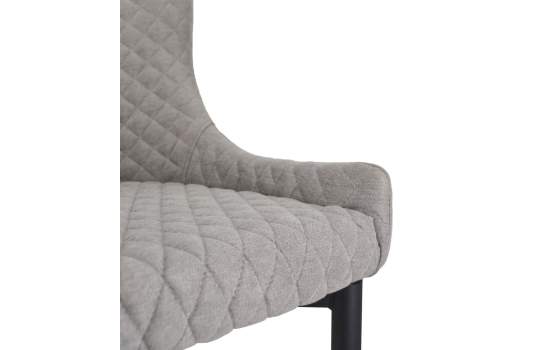 Silla Comedor Moderna Tapizada Rombos Gris Serie Melissa Silla Comedor Moderna Tapizada Rombos Gris Serie Melissa