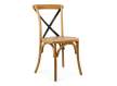 Silla Cruces Apilable Olmo Color Roble Asiento Madera Duna
