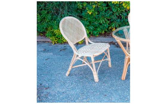 Silla Ratan Natural Diseño Moderno Tejido en Espiga Adinos Silla Ratan Natural Diseño Moderno Tejido en Espiga Adinos