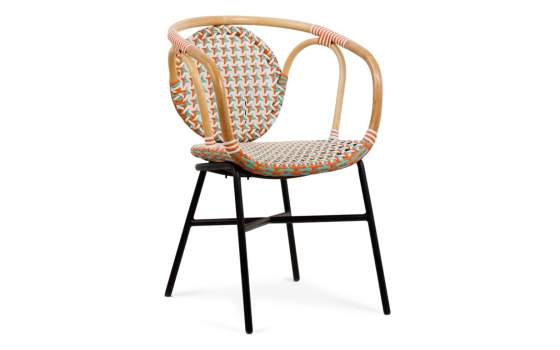 Sillon Diseño Metal Ratan Tejido Plastico Serie Rock Sillon Diseño Metal Ratan Tejido Plastico Serie Rock