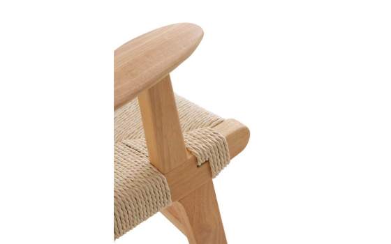 Sillon Madera Con Asiento Respaldo Trenzado Cuerda Serie Hevea Sillon Madera Con Asiento Respaldo Trenzado Cuerda Serie Hevea