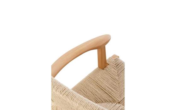 Sillon Madera Con Asiento Respaldo Trenzado Cuerda Serie Hevea Sillon Madera Con Asiento Respaldo Trenzado Cuerda Serie Hevea