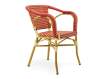 Sillon Rojo Clasico Aluminio y Plastico Tejido Serie Rivoli Sillon Rojo Clasico Aluminio y Plastico Tejido Serie Rivoli