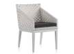 Sillon Terraza Cinta Blanca  Aluminio con Cojin Serie Tape Sillon Terraza Cinta Blanca  Aluminio con Cojin Serie Tape