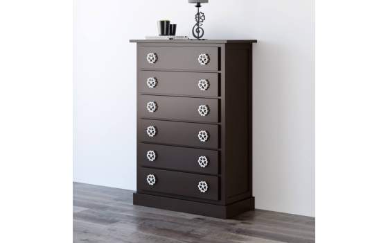 Sinfonier Moderno 6 Cajones tiradores Metalicos Serie Galatea Sinfonier Moderno 6 Cajones tiradores Metalicos Serie Galatea