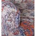 Sofa 2 Plazas Tapizado Naranja azul Crema Serie Derial Sofa 2 Plazas Tapizado Naranja azul Crema Serie Derial