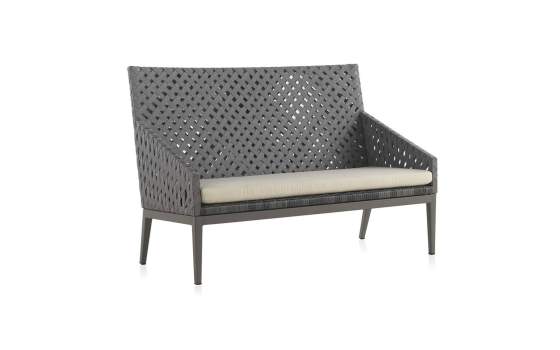 Sofa Diseño Jardin Cinta Gris Aluminio con Cojin Serie Tape Sofa Diseño Jardin Cinta Gris Aluminio con Cojin Serie Tape