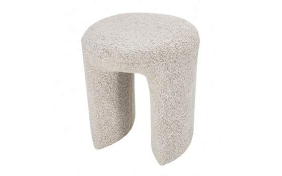 Taburete Actual Tapizado Rizo Suave Beige Serie Adestis Taburete Actual Tapizado Rizo Suave Beige Serie Adestis