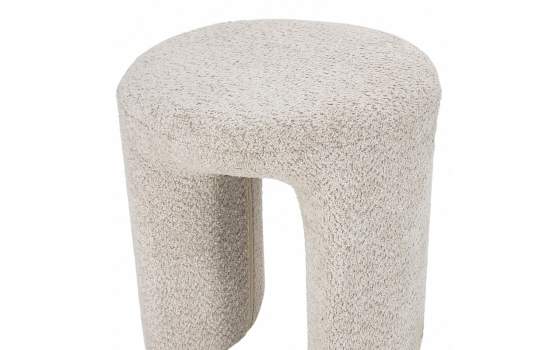 Taburete Actual Tapizado Rizo Suave Beige Serie Adestis Taburete Actual Tapizado Rizo Suave Beige Serie Adestis