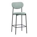 Taburete Bar Tapizado Turquesa Patas Metal Serie Maui Taburete Bar Tapizado Turquesa Patas Metal Serie Maui