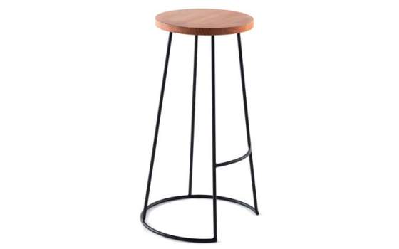 Taburete Redondo de Forja y Asiento redondo madera Serie Alfamar Taburete Redondo de Forja y Asiento redondo madera Serie Alfamar