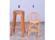 Taburete y Silla de Bar en Rattan y Rejilla Serie Asitans Taburete y Silla de Bar en Rattan y Rejilla Serie Asitans