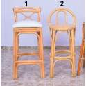 Taburetes de Bar 2 Acabados en Rattan y Rejilla Serie Asitans Taburetes de Bar 2 Acabados en Rattan y Rejilla Serie Asitans