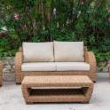 Tresillo de 2 Sillones Sofa 2 Plazas y Mesa Tejido Abaca Alakau Tresillo de 2 Sillones Sofa 2 Plazas y Mesa Tejido Abaca Alakau