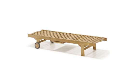Tumbona Articulada Jardin Madera Teca con Ruedas Snick Tumbona Articulada Jardin Madera Teca con Ruedas Snick