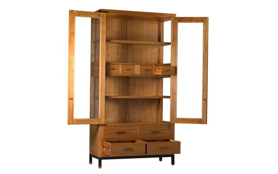 Vitrina 8 Cajones 2 Puertas Estilo Industrial Serie Madhu Vitrina 8 Cajones 2 Puertas Estilo Industrial Serie Madhu